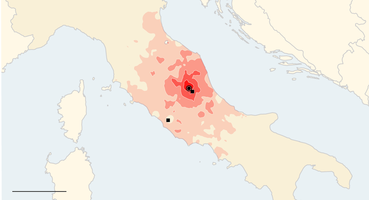 Amatrice epicenter map (Source- United States Geological Survey)