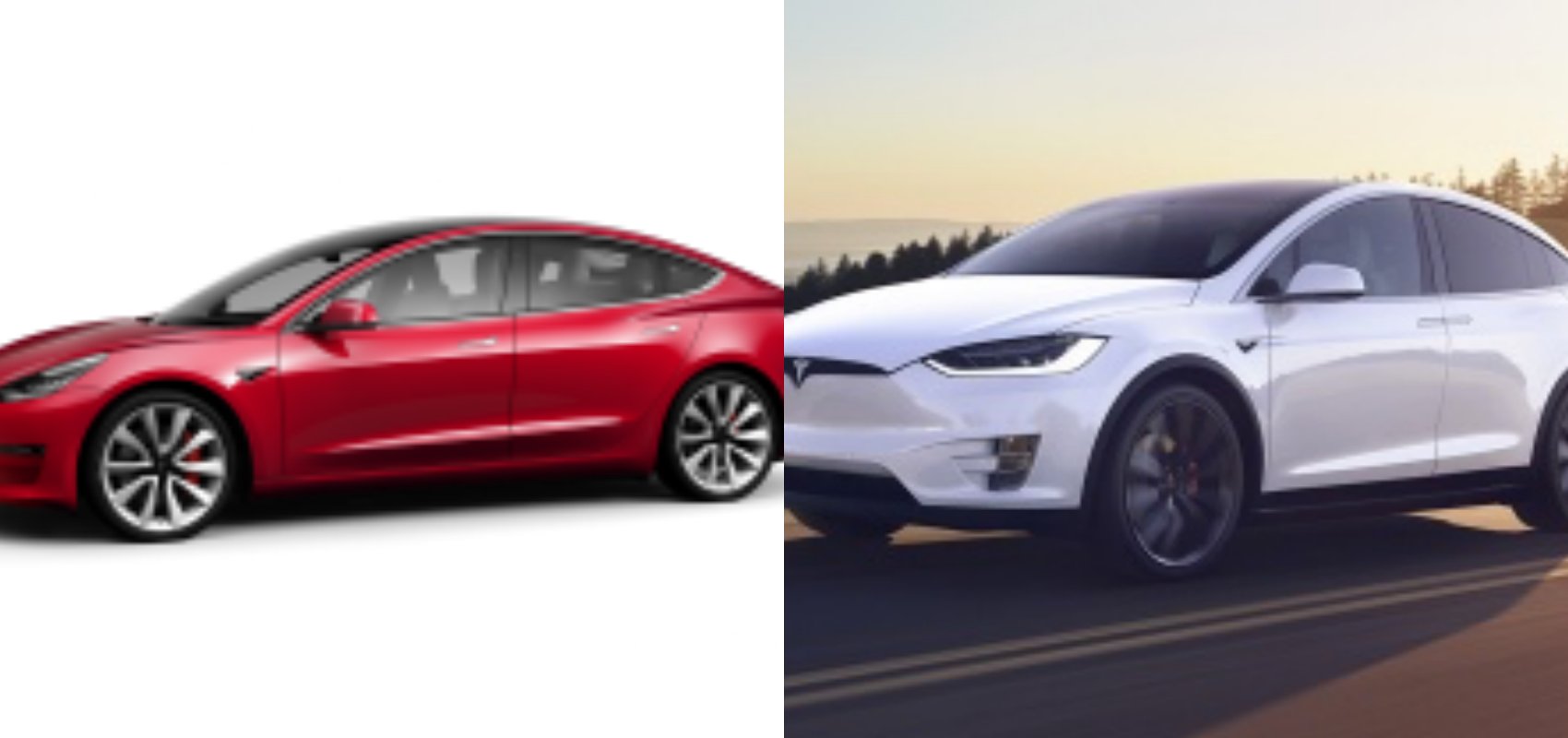 tesla model 3 and tesla model x