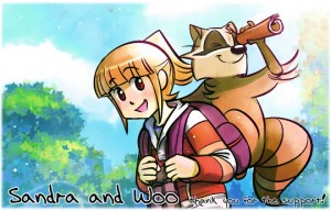 Sandra and Woo manga webcomic