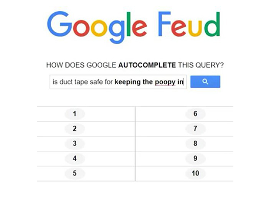 Видео GOOGLE FEUD